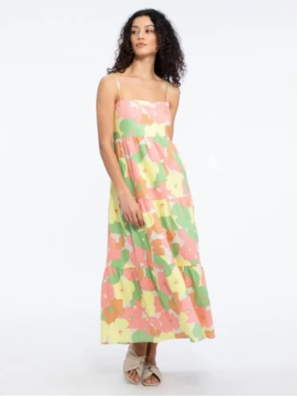 Social Standard by Sanctuary Floral Smocked Back Get Away Madi Dress XL